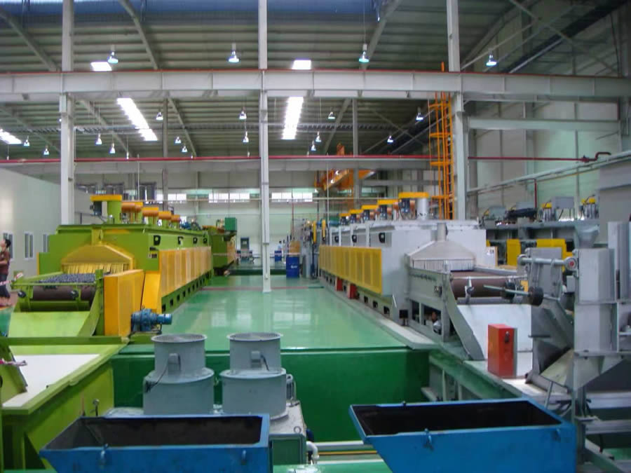 托辊网带式淬火、回火热处理产线