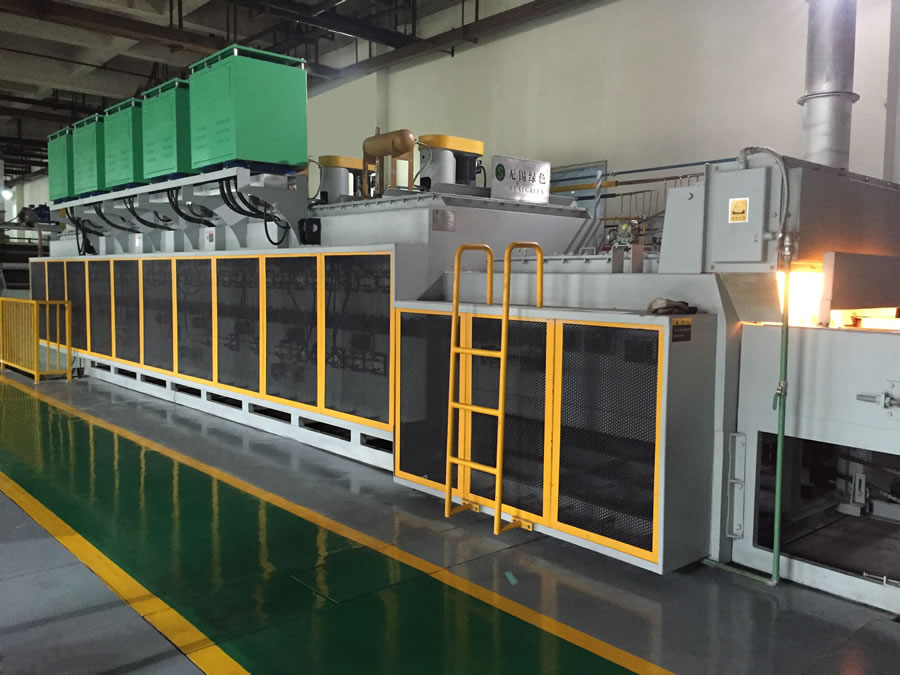 电加热托辊网带式淬火炉