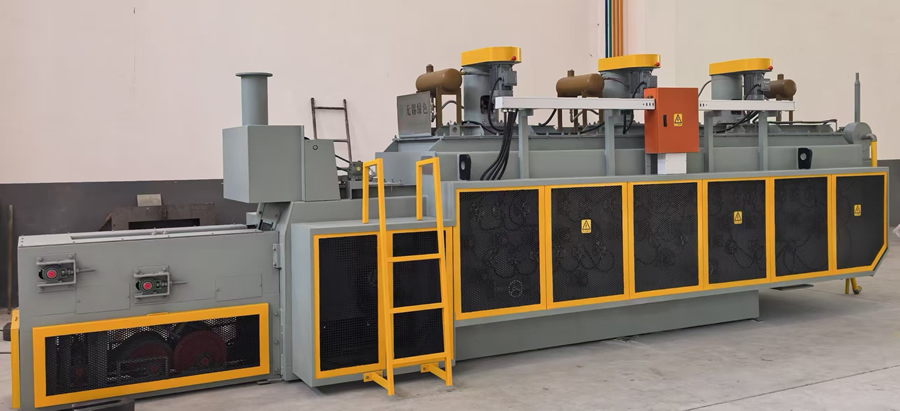 铝合金铆钉托辊网带式固溶炉