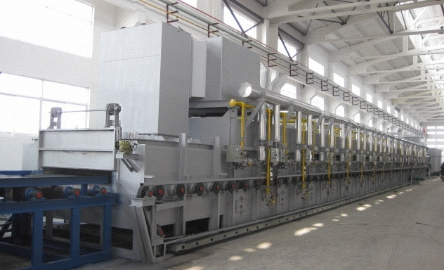 轴承钢管辊底式保护气氛退火炉